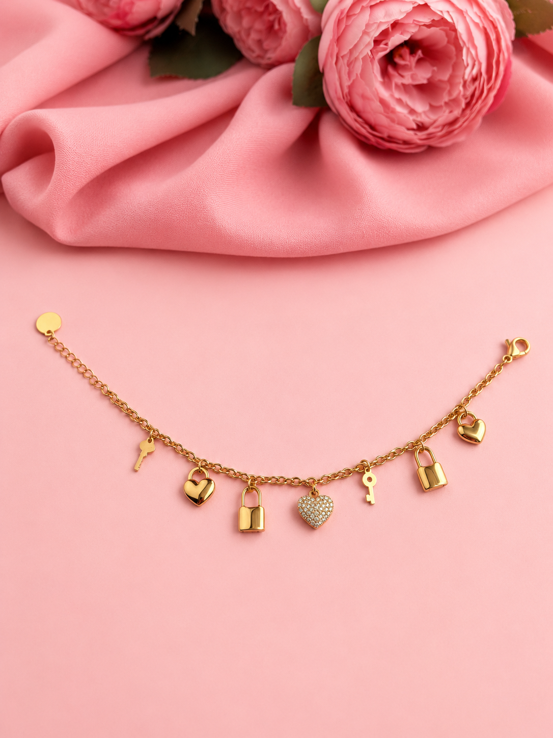 Bracciale con ciondoli Love Secret