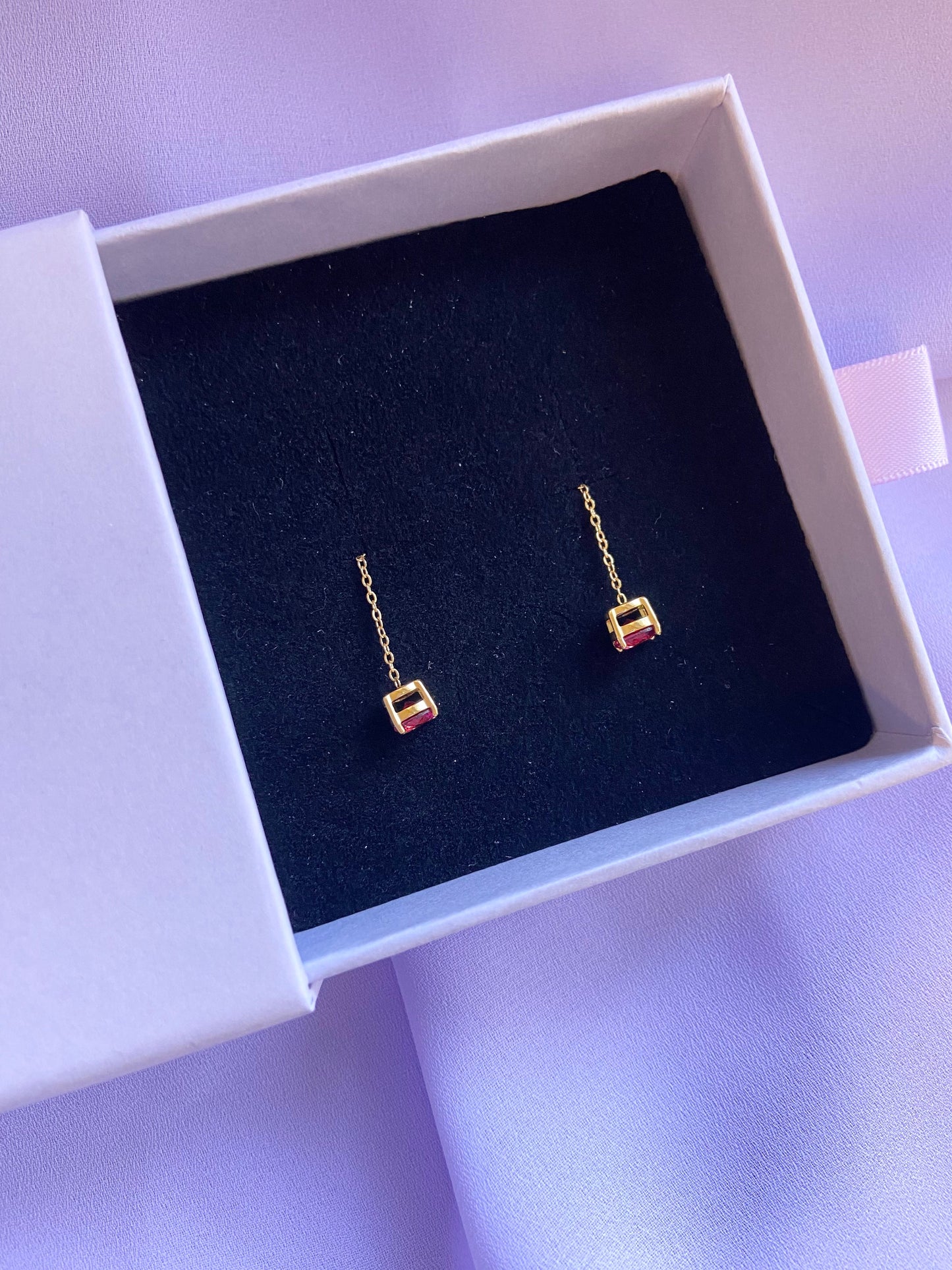 Orecchino sali e scendi Cristallo