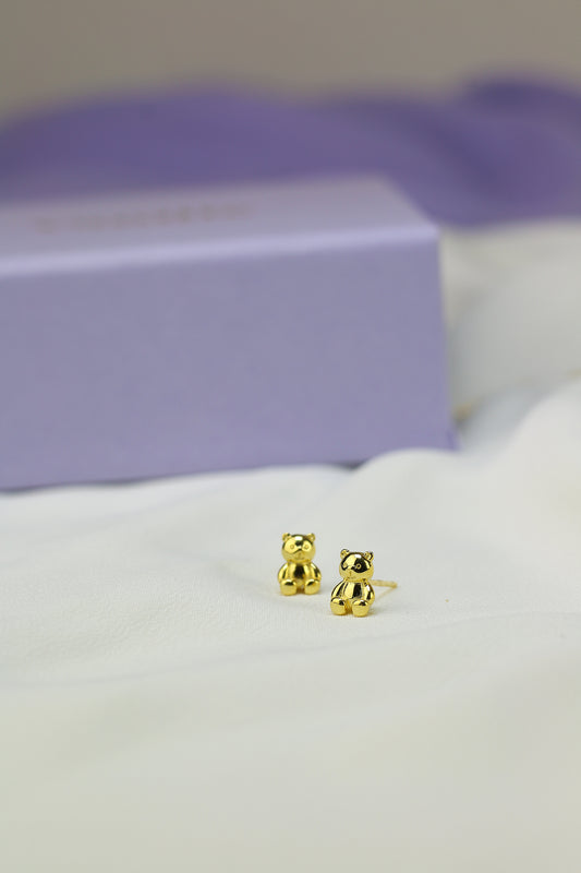 Orecchini Teddy placcato oro