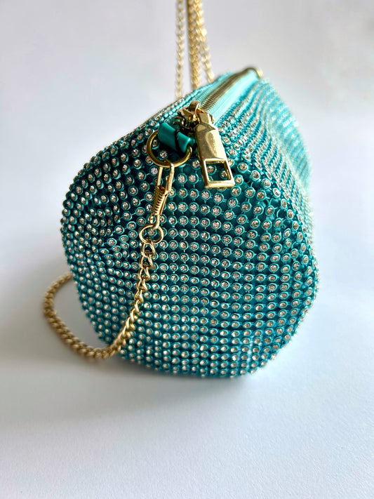 Borsa Gaia strass a cilindro