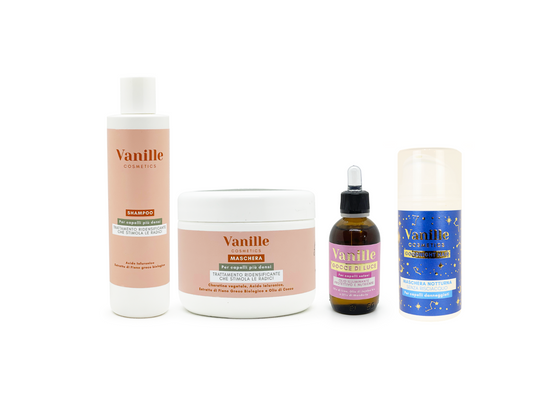 Capelli ricci prodotti vanille cosmetics