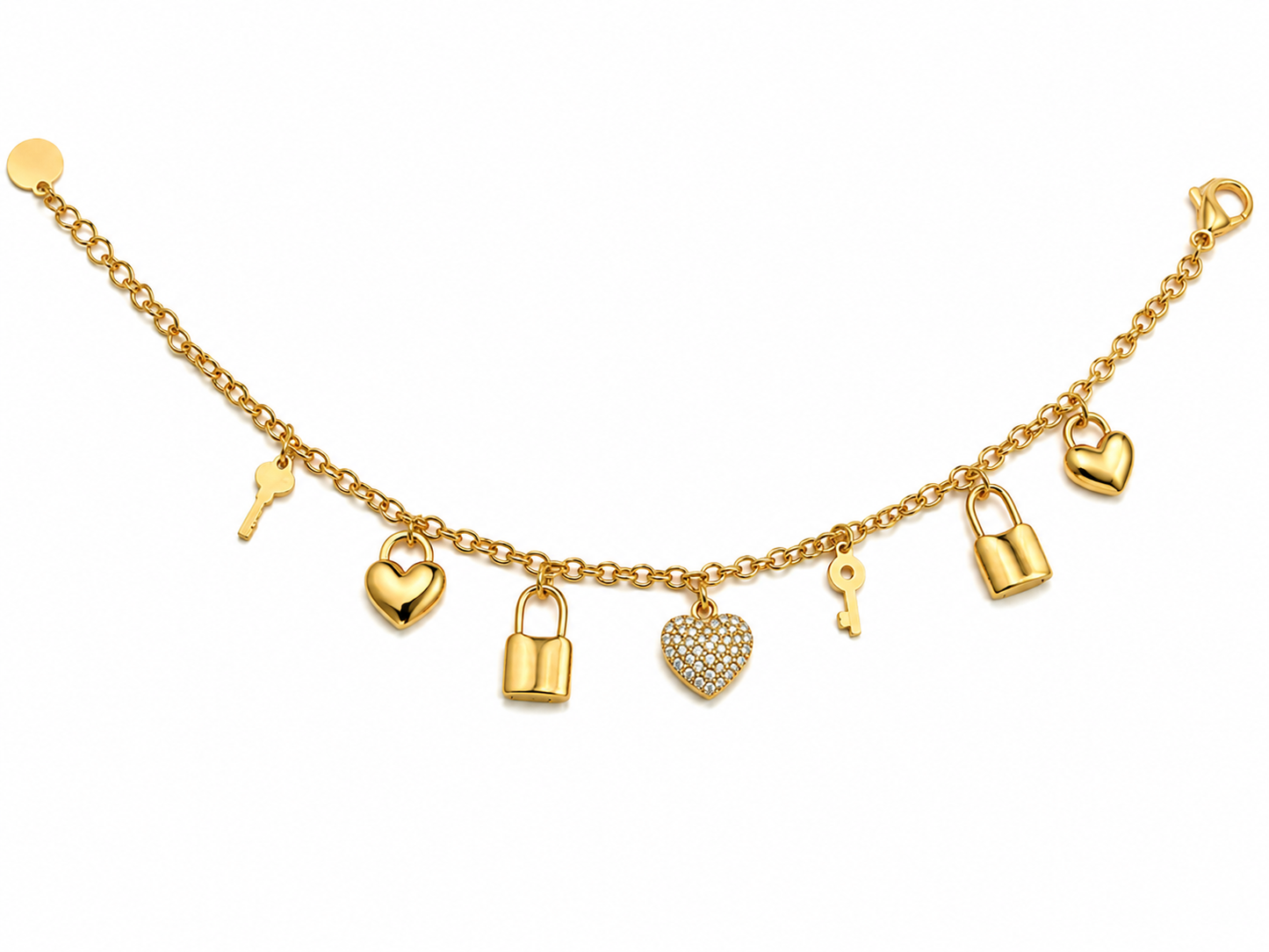 Bracciale con ciondoli Love Secret