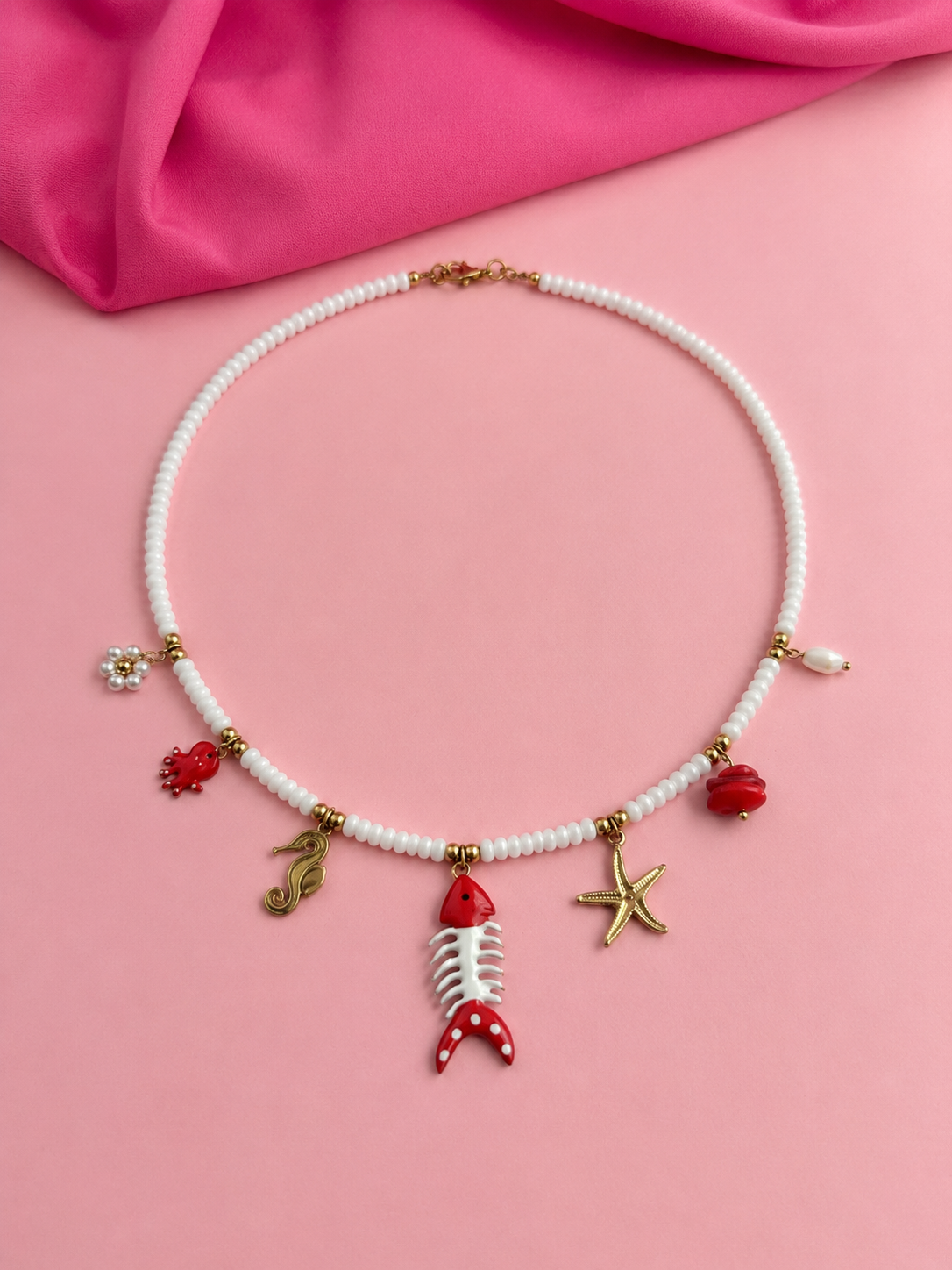 Collana con perline Sirena