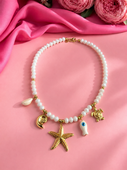 Collana con perle Maldive