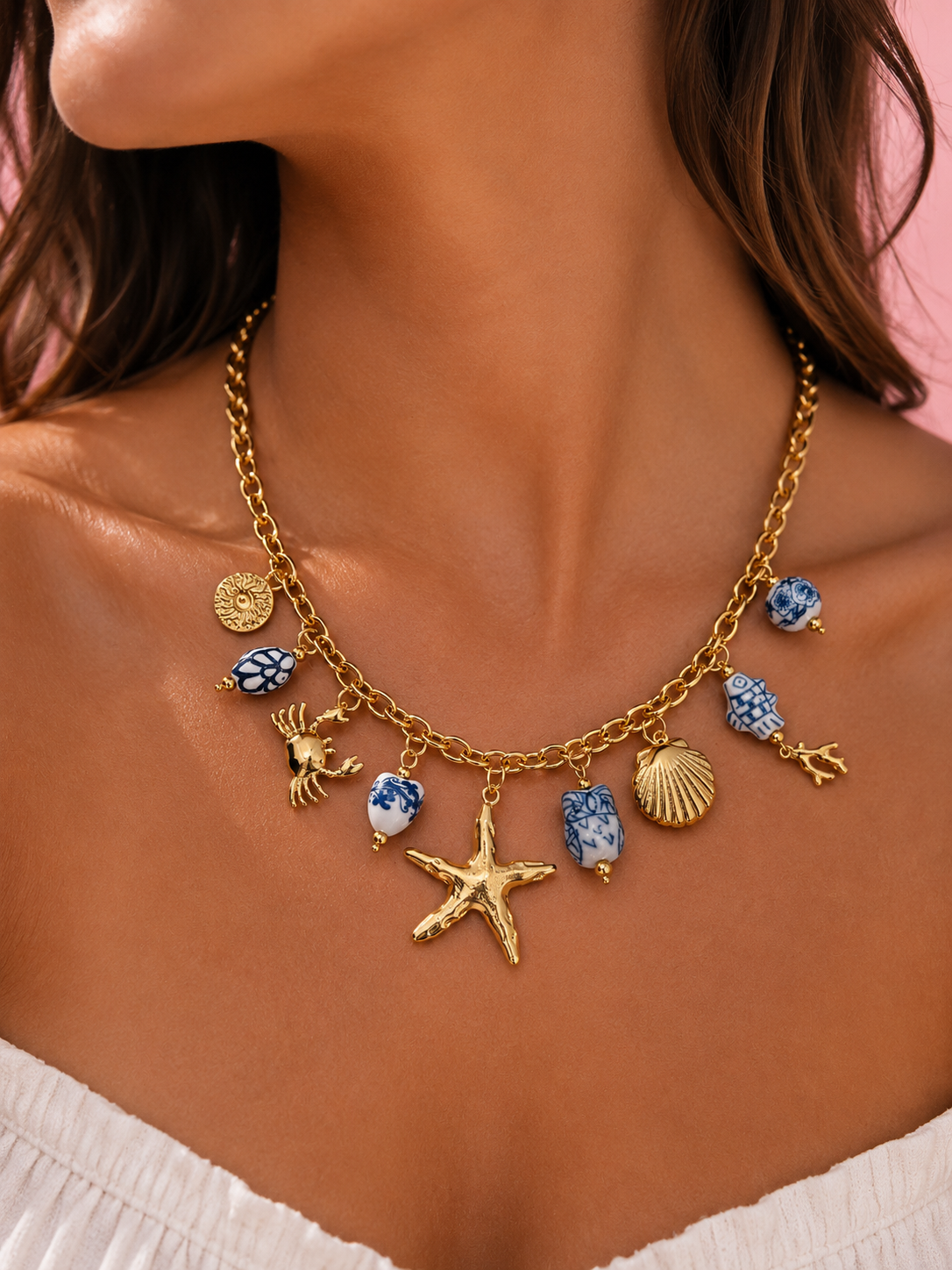 Collana con ciondoli Positano