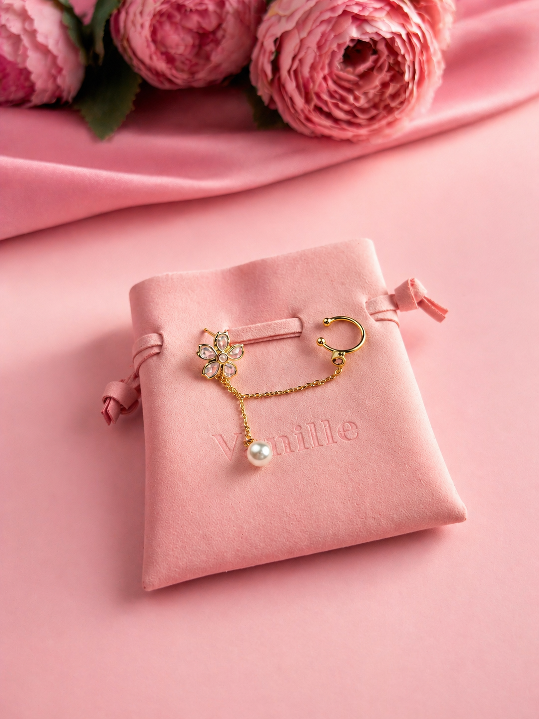 Orecchino con ear cuff