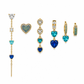 Set Orecchini Velvet Blu