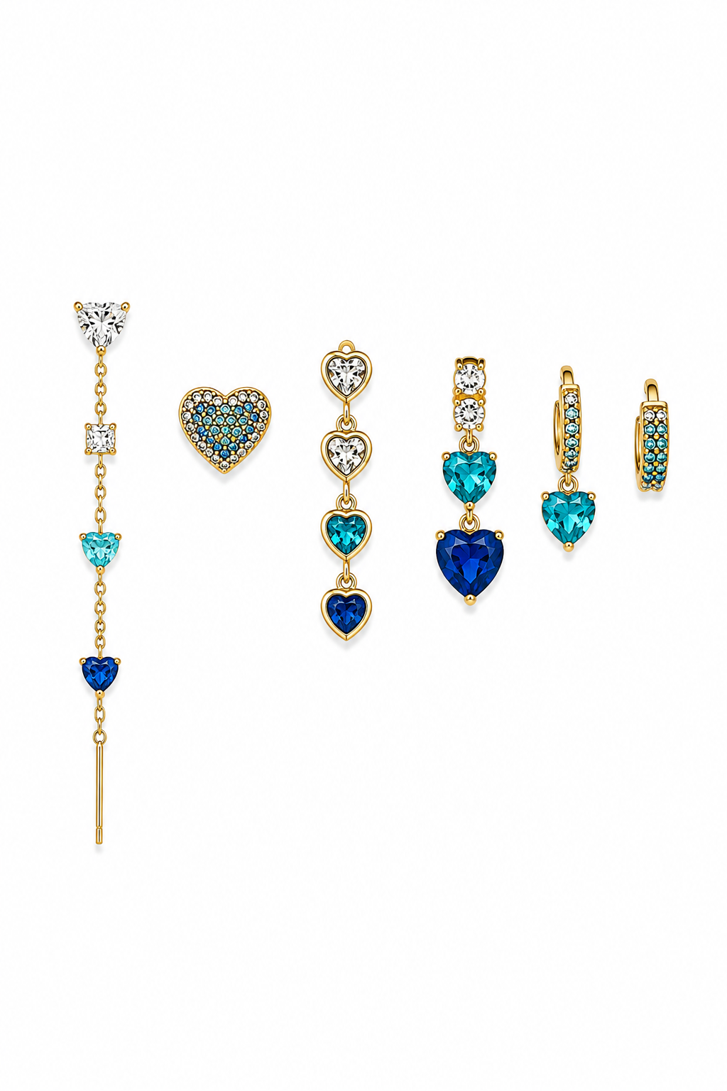 Set Orecchini Velvet Blu
