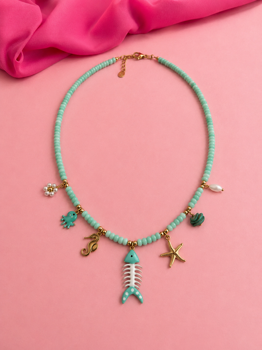Collana con perline Sirena