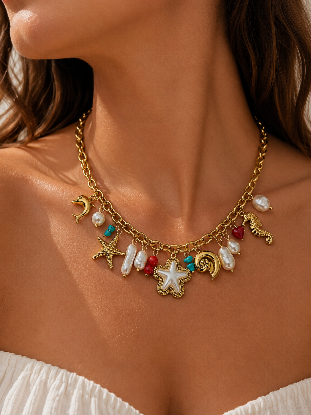 Collana con ciondoli Amalfi