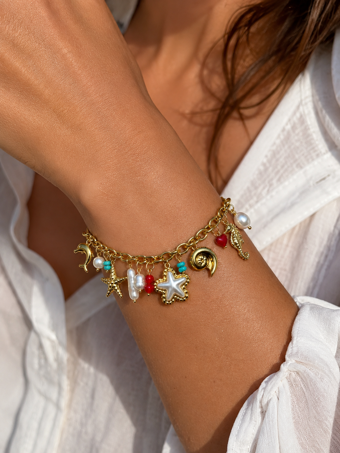 Bracciale con ciondoli Amalfi