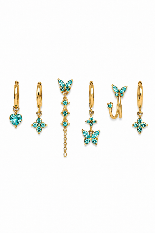 Set Orecchini Farfalla