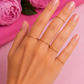 Set 5 Anelli Fedine Gold