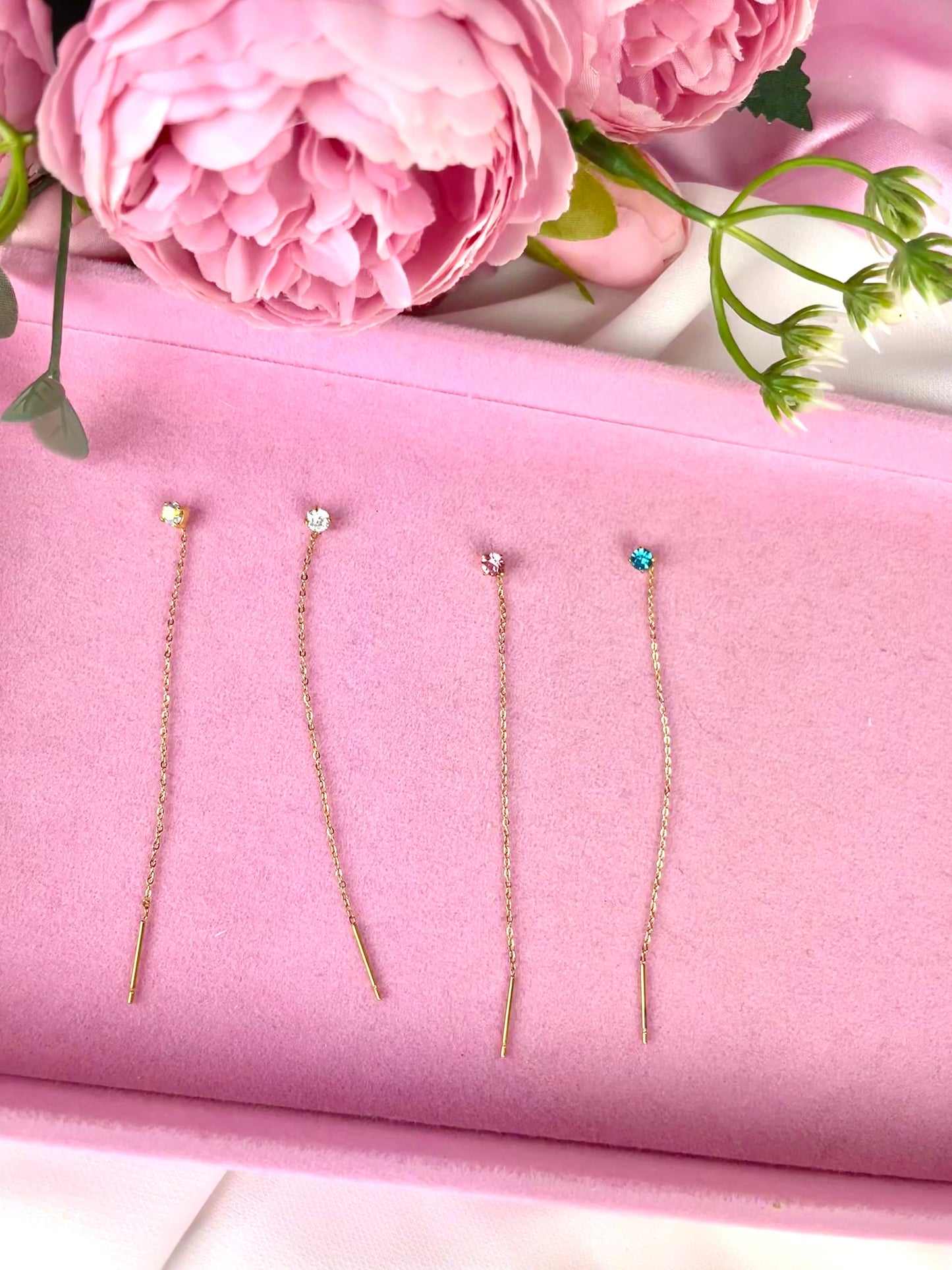 Orecchino sali e scendi Brillantino