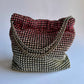 Borsa Luna con strass sfumati