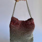 Borsa Luna con strass sfumati