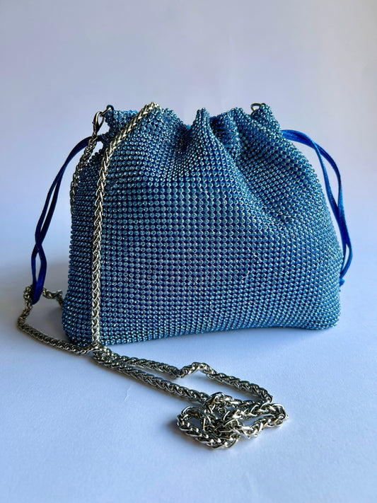 Borsa Mila strass a sacchetto